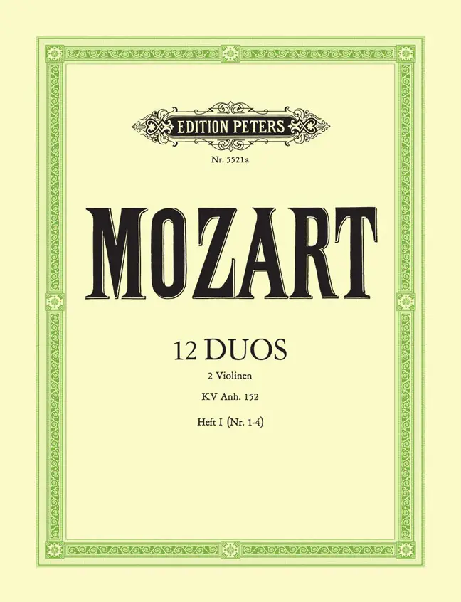Cover: 9790014037987 | Duos(12) 1 | Wolfgang Amadeus Mozart | Buch | Edition Peters