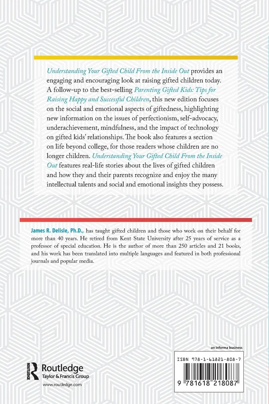 Rückseite: 9781618218087 | Understanding Your Gifted Child from the Inside Out | James Delisle
