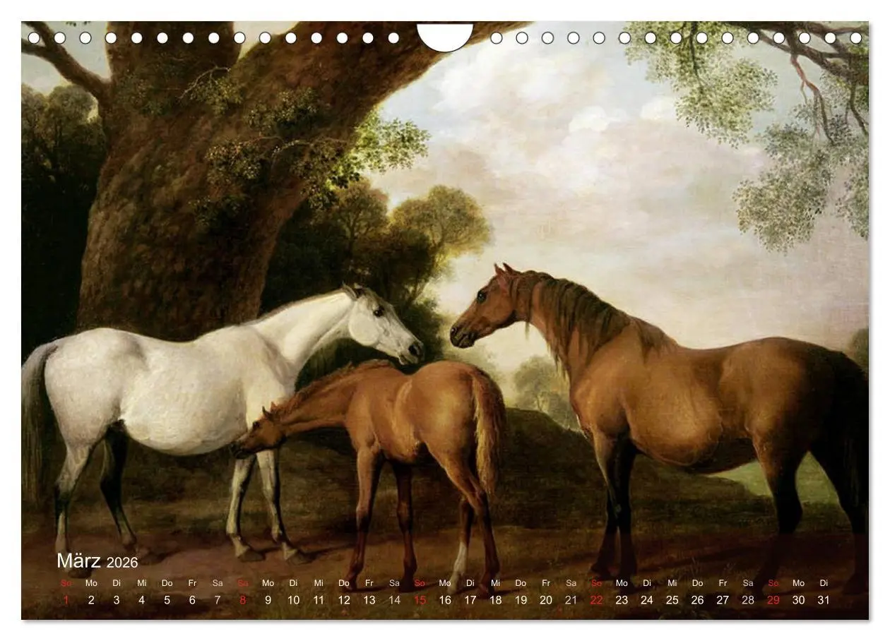 Bild: 9783516118087 | Pferde-Ölgemälde - Die Kunst der alten Meister (Wandkalender 2026...