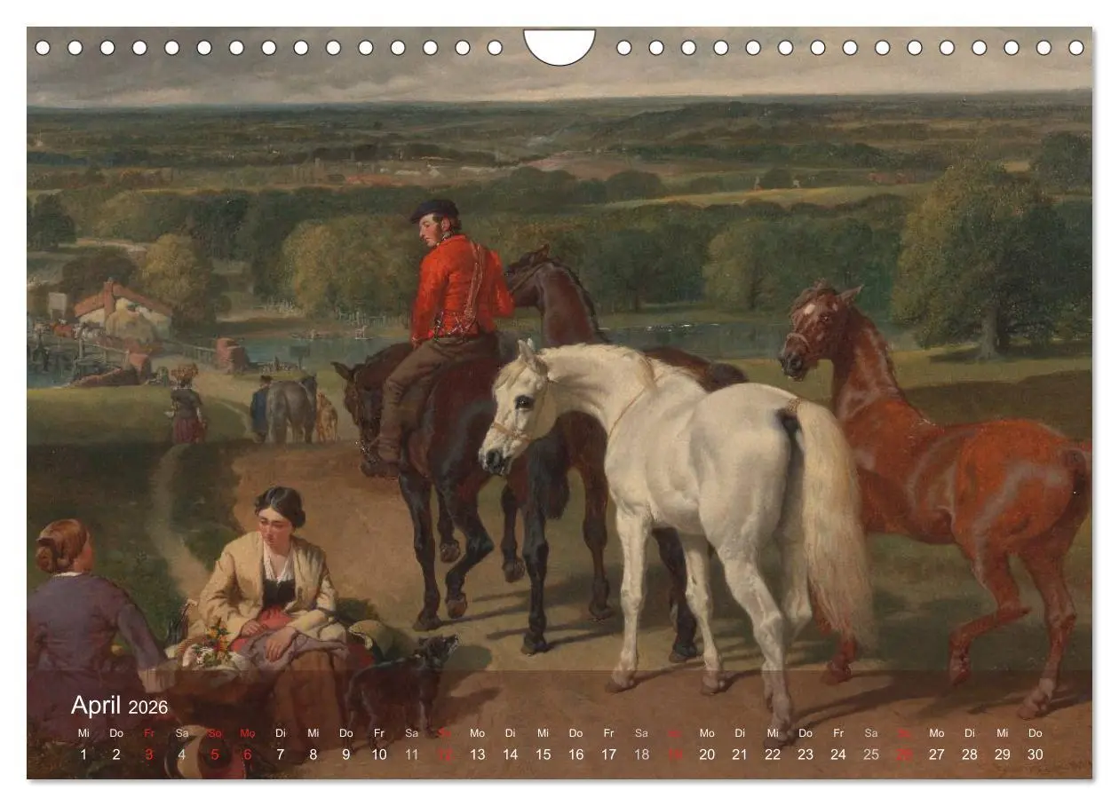 Bild: 9783516118087 | Pferde-Ölgemälde - Die Kunst der alten Meister (Wandkalender 2026...