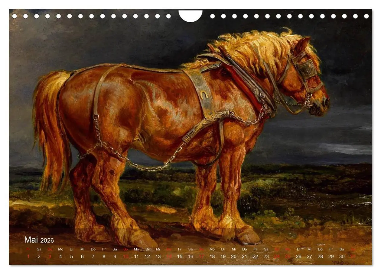 Bild: 9783516118087 | Pferde-Ölgemälde - Die Kunst der alten Meister (Wandkalender 2026...