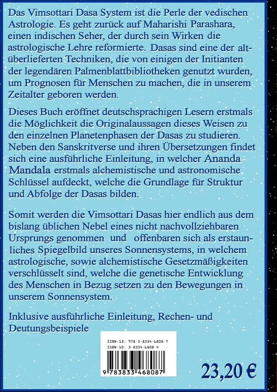 Rückseite: 9783833468087 | Vimsottari Dasas | Maharishi Parashara | Taschenbuch | 144 S. | 2007