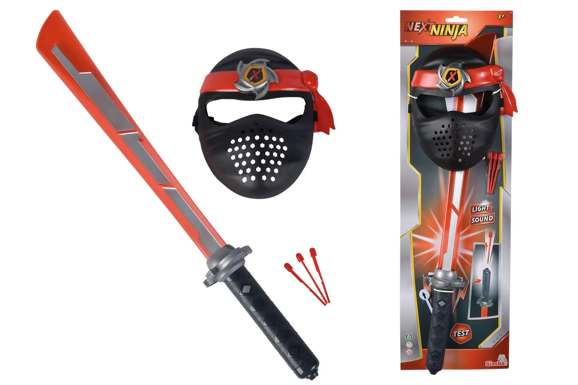 Bild: 4006592088187 | Next Ninja Schwert und Maske, rot | Rollenspiel | 108042587 | Deutsch