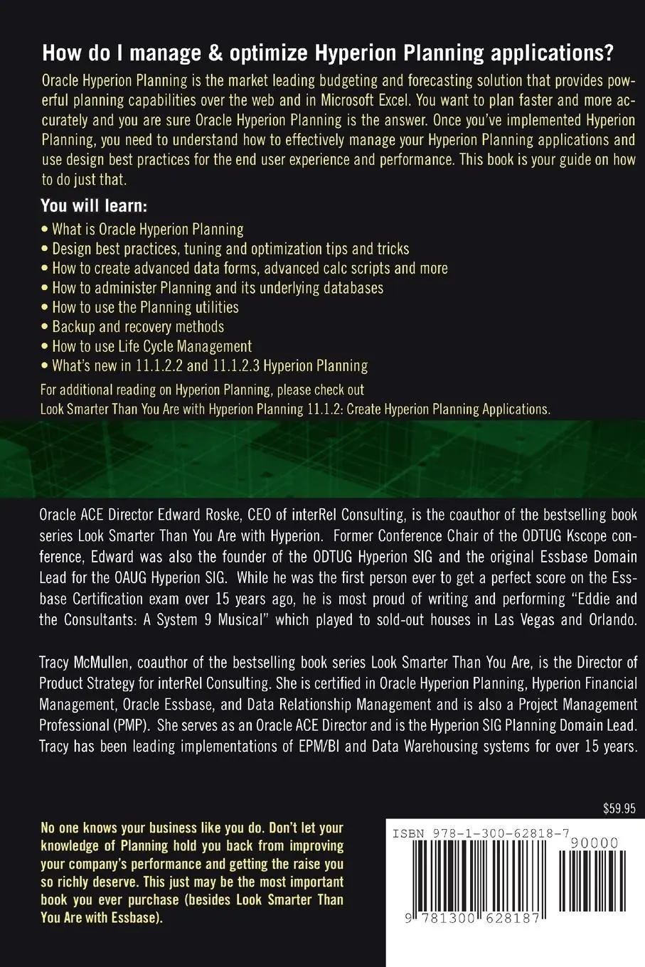 Rückseite: 9781300628187 | Look Smarter Than You Are with Hyperion Planning 11.1.2 | Taschenbuch