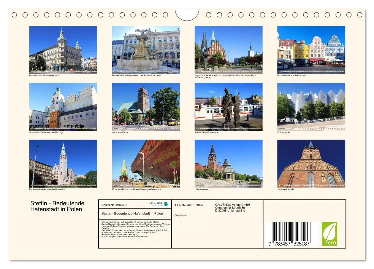 Bild: 9783457328187 | Stettin - Bedeutende Hafenstadt in Polen (Wandkalender 2026 DIN A4...