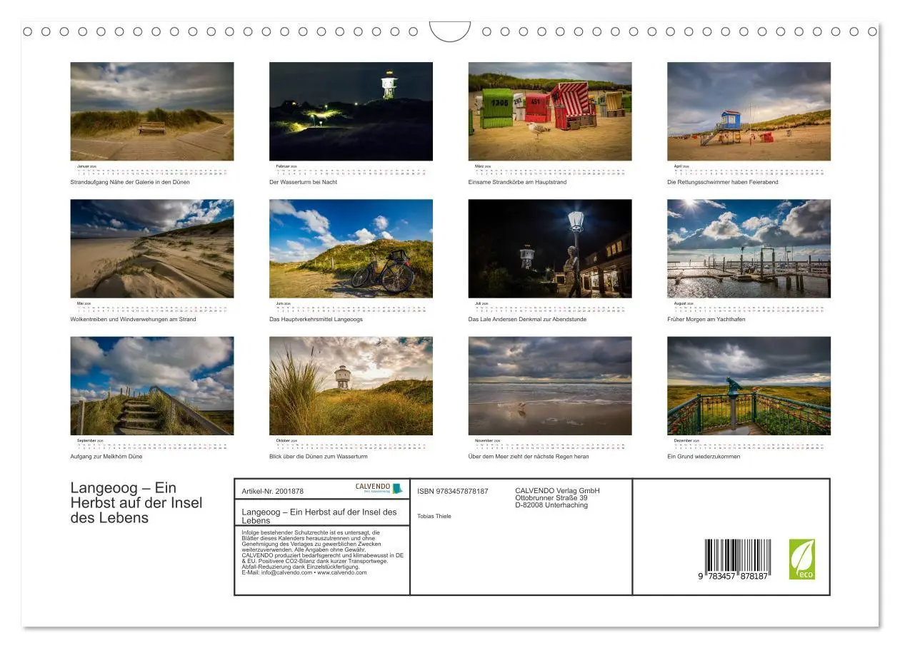 Bild: 9783457878187 | Langeoog - Ein Herbst auf der Insel des Lebens (Wandkalender 2026...