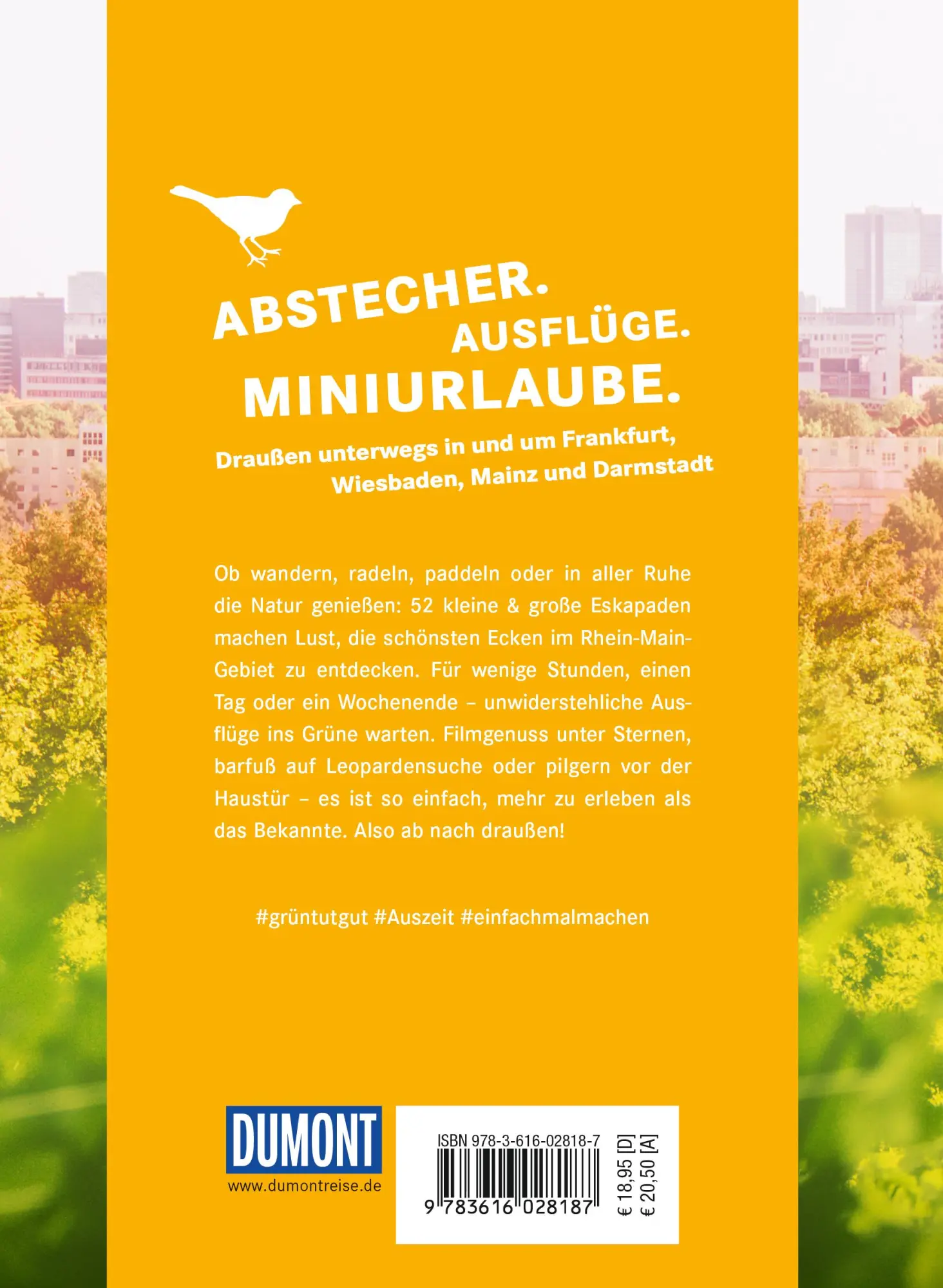 Rückseite: 9783616028187 | 52 kleine &amp; große Eskapaden in der Region Rhein-Main | Sarah Waltinger