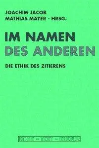 Cover: 9783770548187 | Im Namen der anderen | Joachim Jacob | Taschenbuch | 393 S. | Deutsch