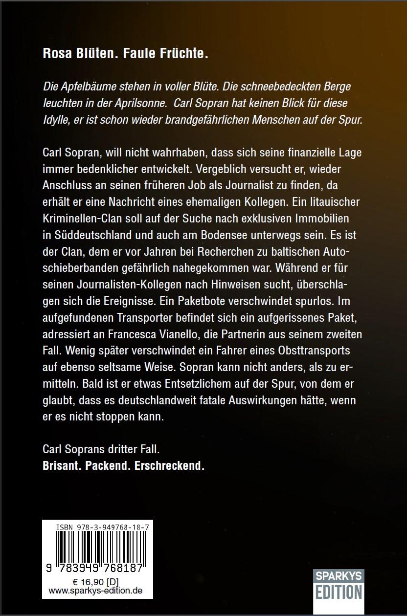 Rückseite: 9783949768187 | Faule Äpfel | Carl Soprans dritter Fall | Helmut Jäger | Taschenbuch