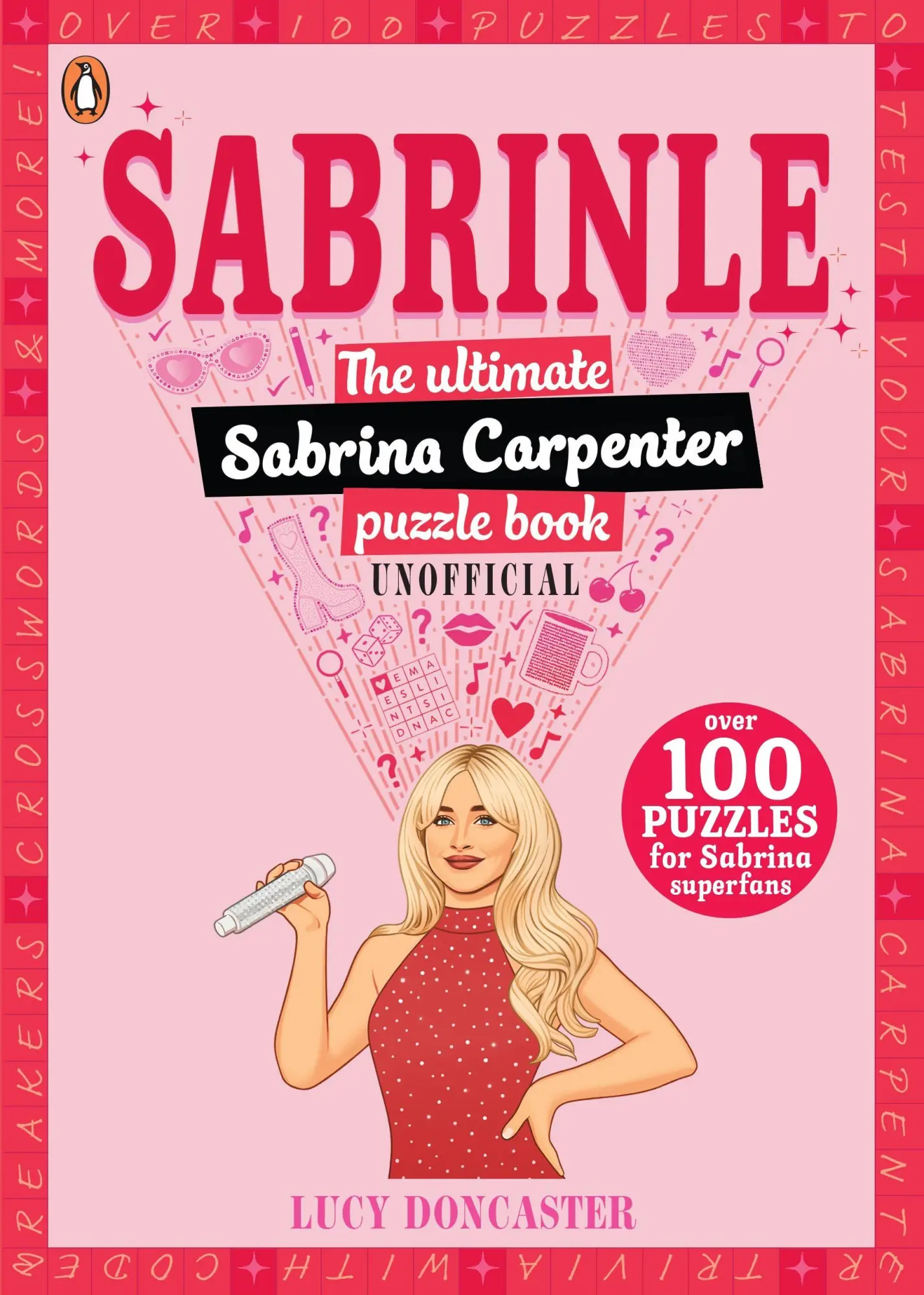 Cover: 9780241798287 | Sabrinle | The Ultimate Sabrina Carpenter Puzzle Book | Lucy Doncaster