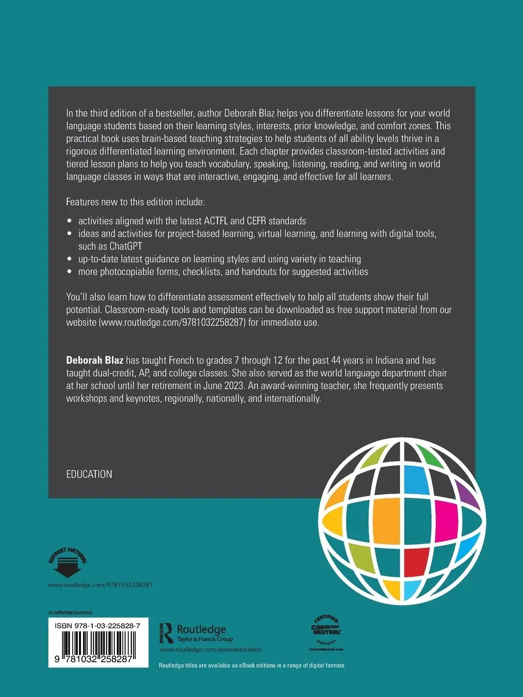 Rückseite: 9781032258287 | Differentiated Instruction | A Guide for World Language Teachers