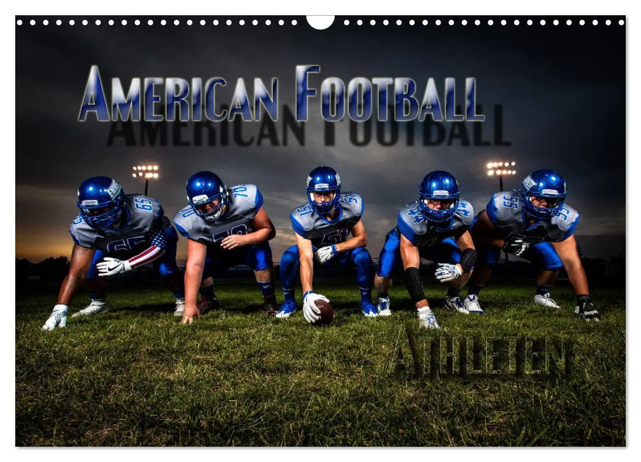 Cover: 9783457868287 | American Football - Athleten (Wandkalender 2026 DIN A3 quer),...