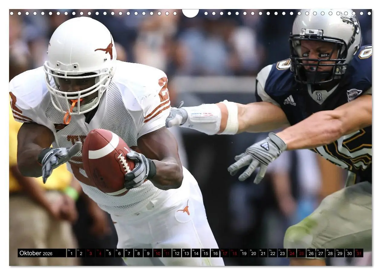 Bild: 9783457868287 | American Football - Athleten (Wandkalender 2026 DIN A3 quer),...