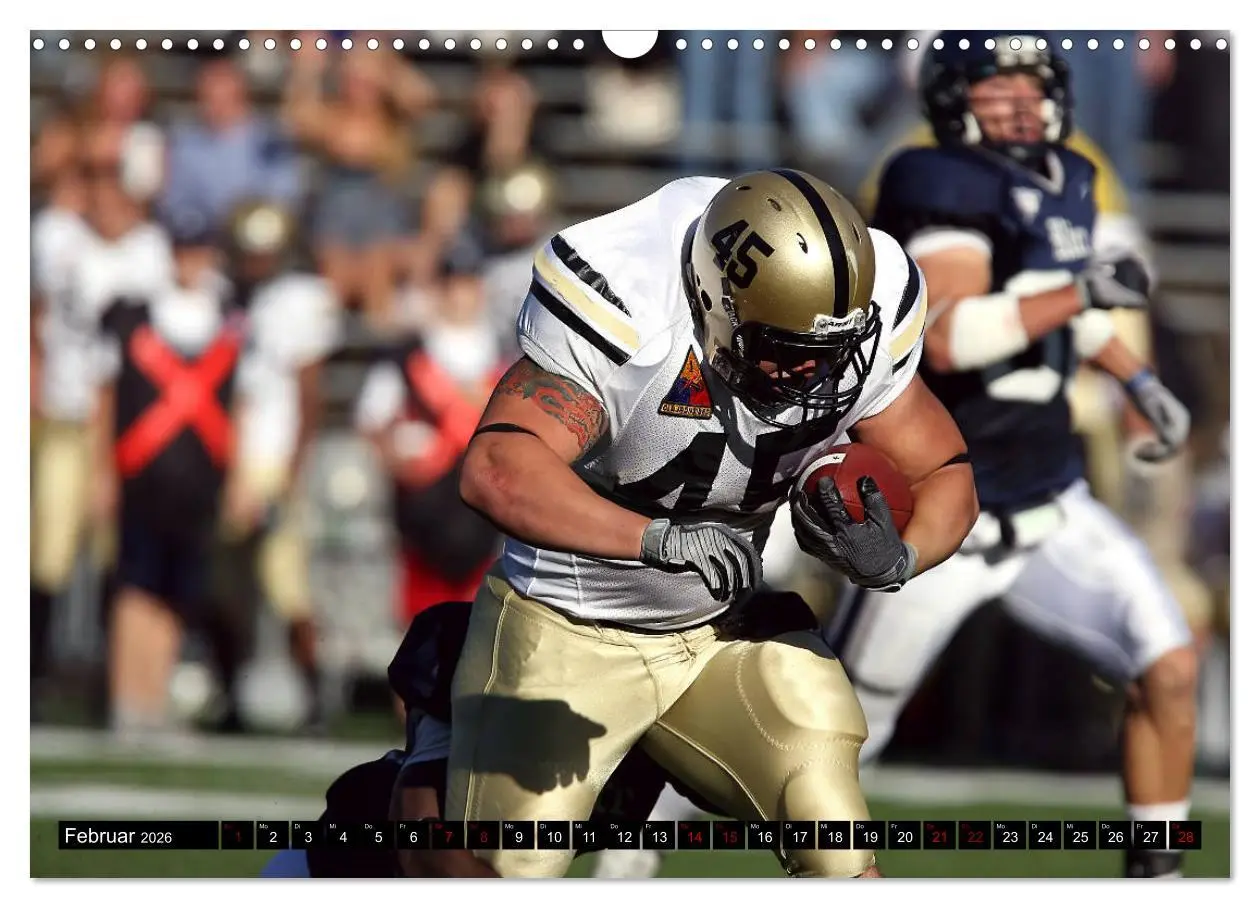 Bild: 9783457868287 | American Football - Athleten (Wandkalender 2026 DIN A3 quer),...