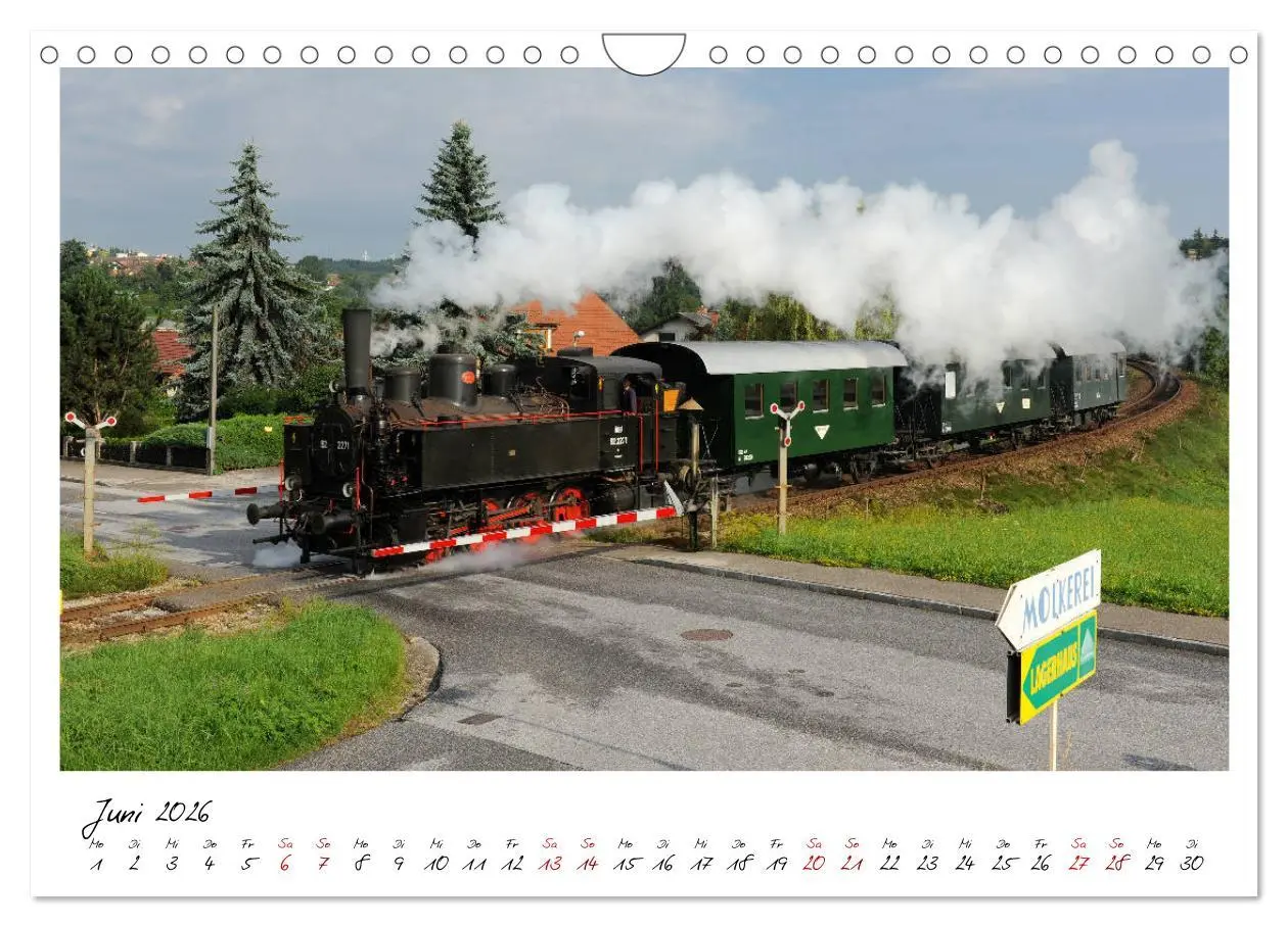 Bild: 9783457938287 | Mit Volldampf durch Österreich (Wandkalender 2026 DIN A4 quer),...