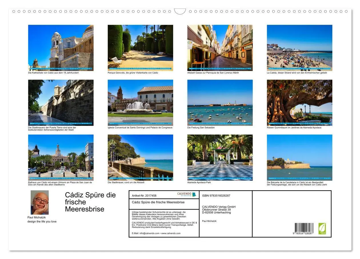 Bild: 9783516028287 | Cádiz Spüre die frische Meeresbrise (Wandkalender 2026 DIN A2...