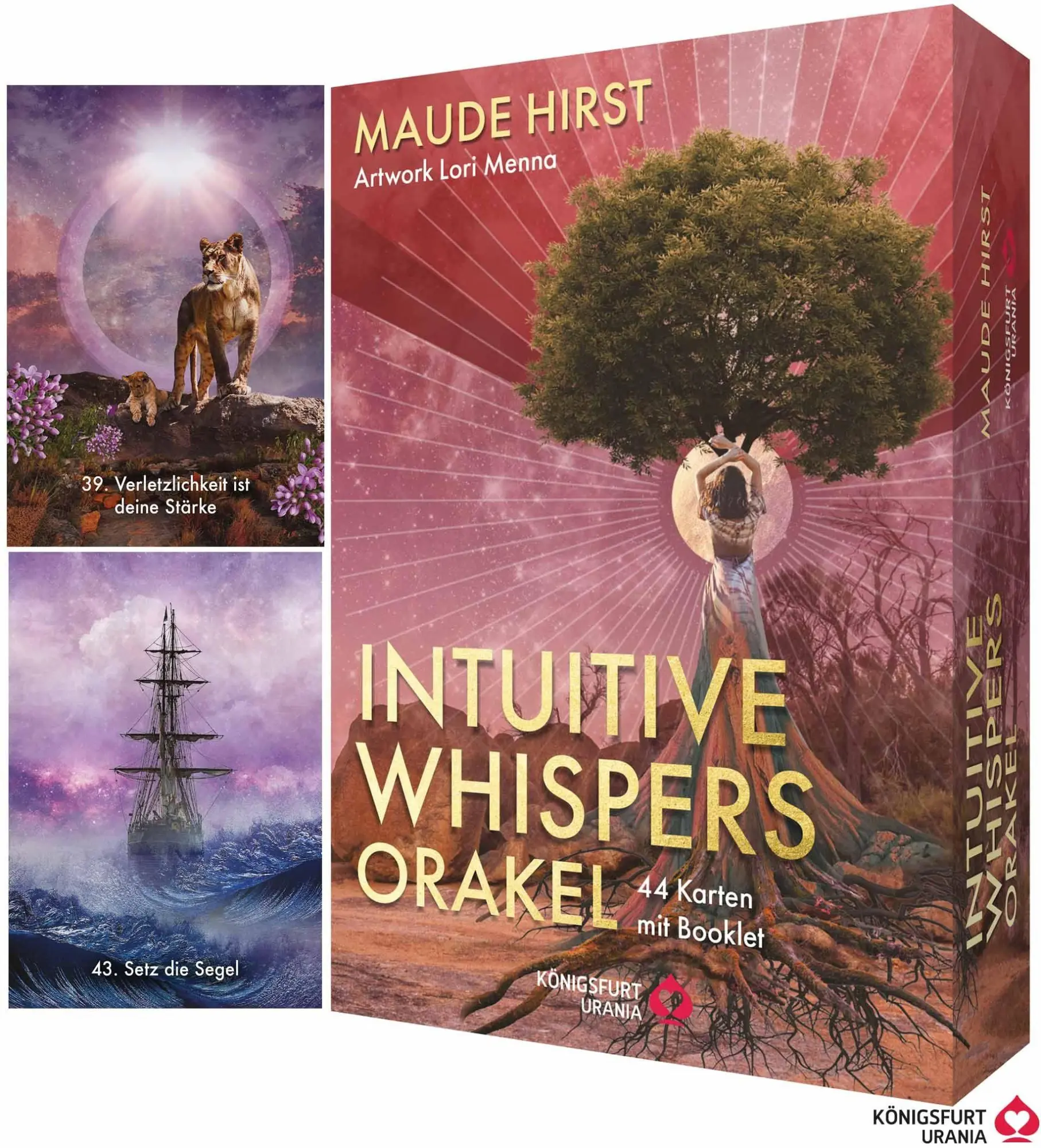 Cover: 9783868268287 | Intuitive Whispers Orakel - 44 Karten mit Booklet - Inspirationskarten