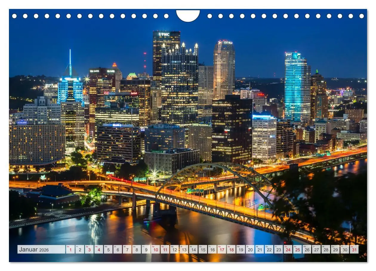 Bild: 9783457308387 | PITTSBURGH Charmante Impressionen (Wandkalender 2026 DIN A4 quer),...