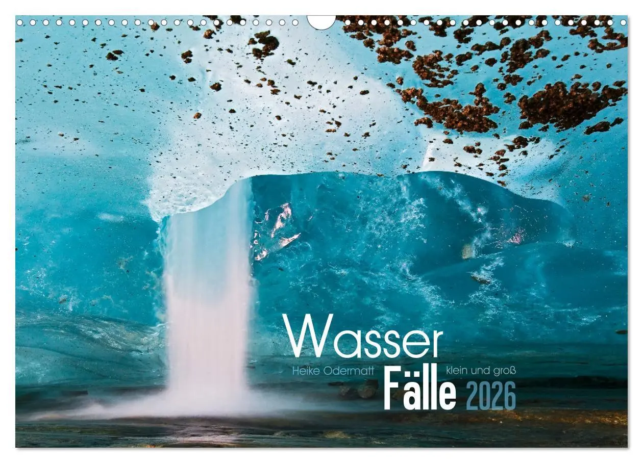 Cover: 9783457548387 | Wasserfälle klein und groß (Wandkalender 2026 DIN A3 quer),...