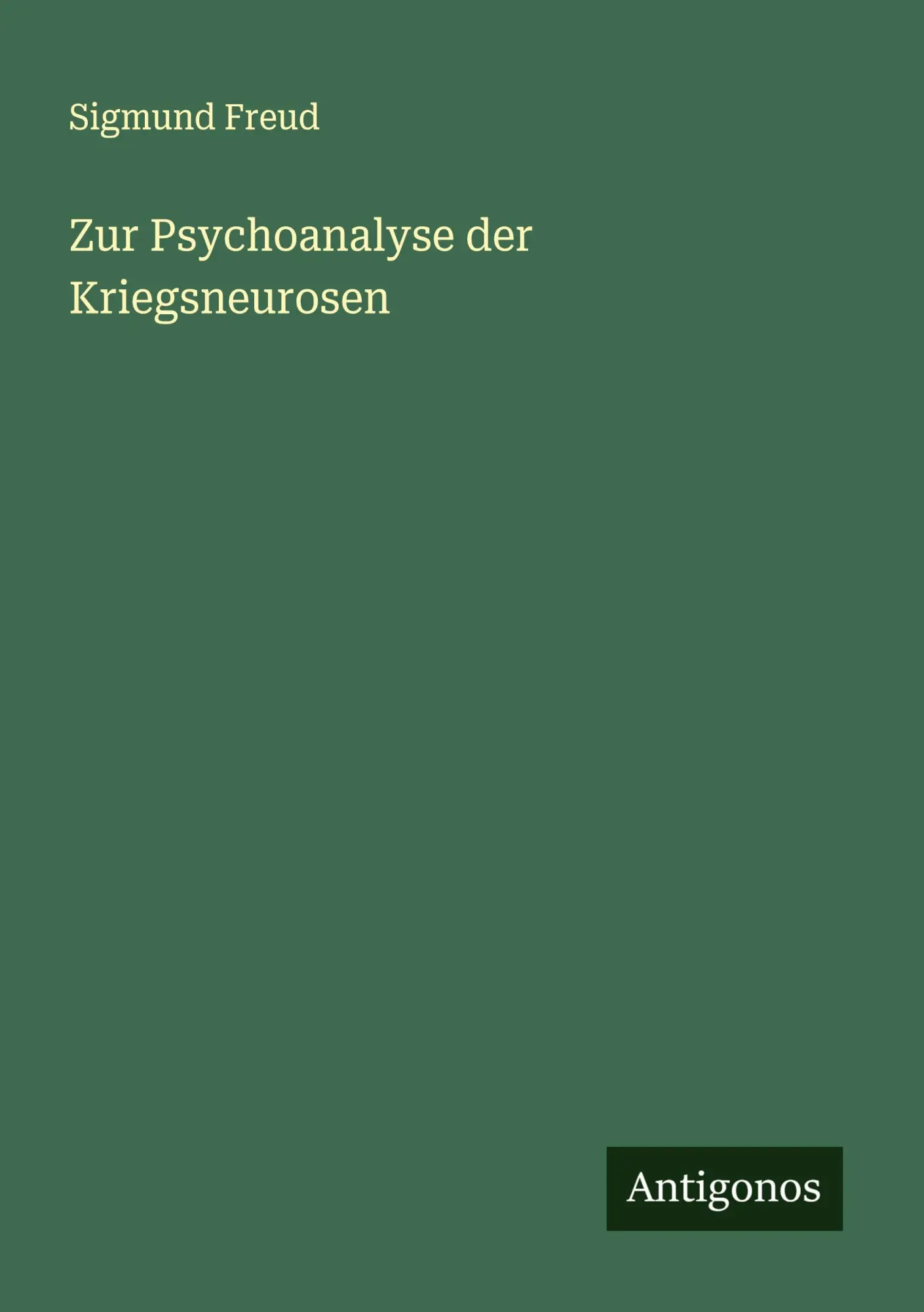Cover: 9783563168387 | Zur Psychoanalyse der Kriegsneurosen | Sigmund Freud | Taschenbuch