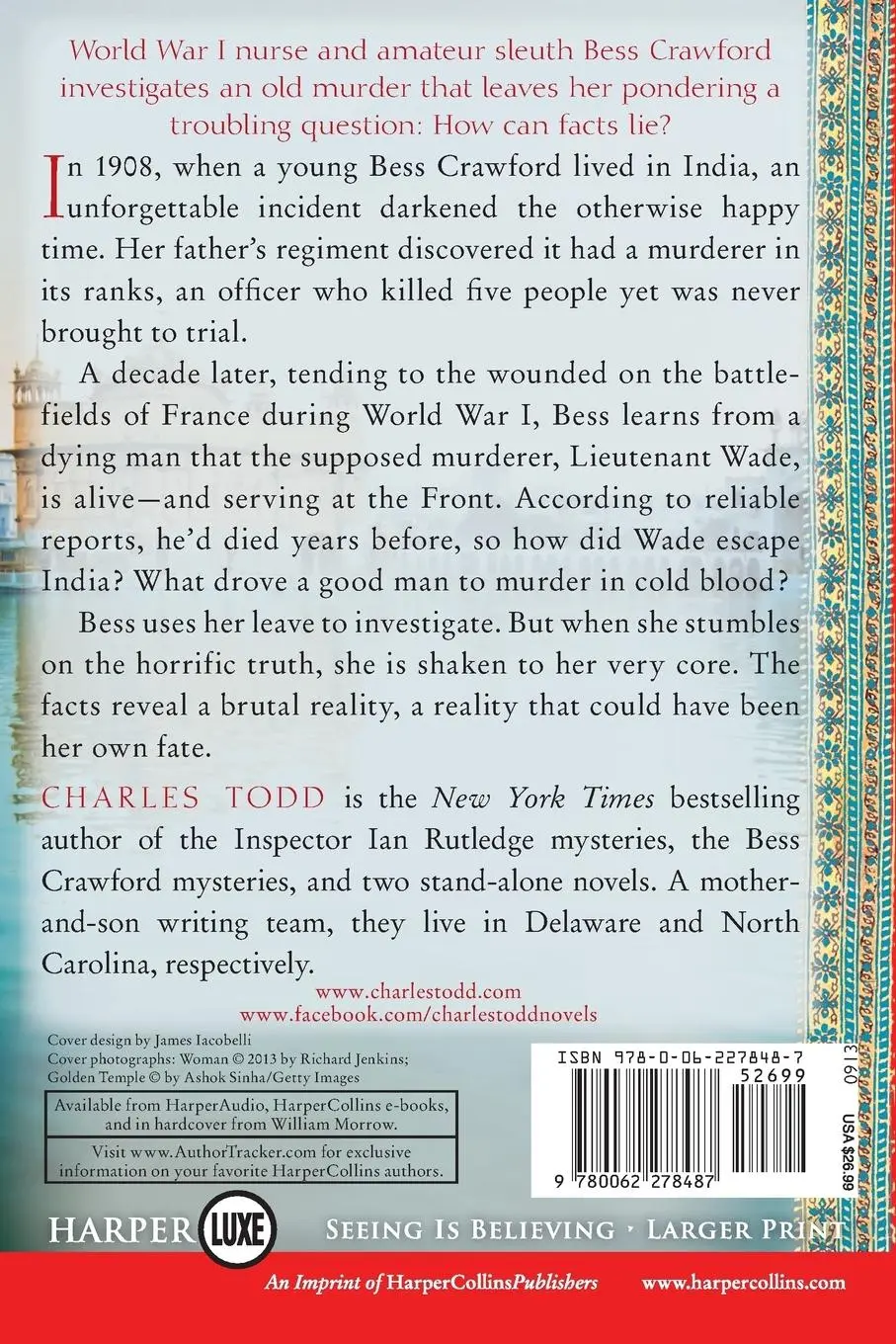 Rückseite: 9780062278487 | A Question of Honor | A Bess Crawford Mystery | Charles Todd | Buch