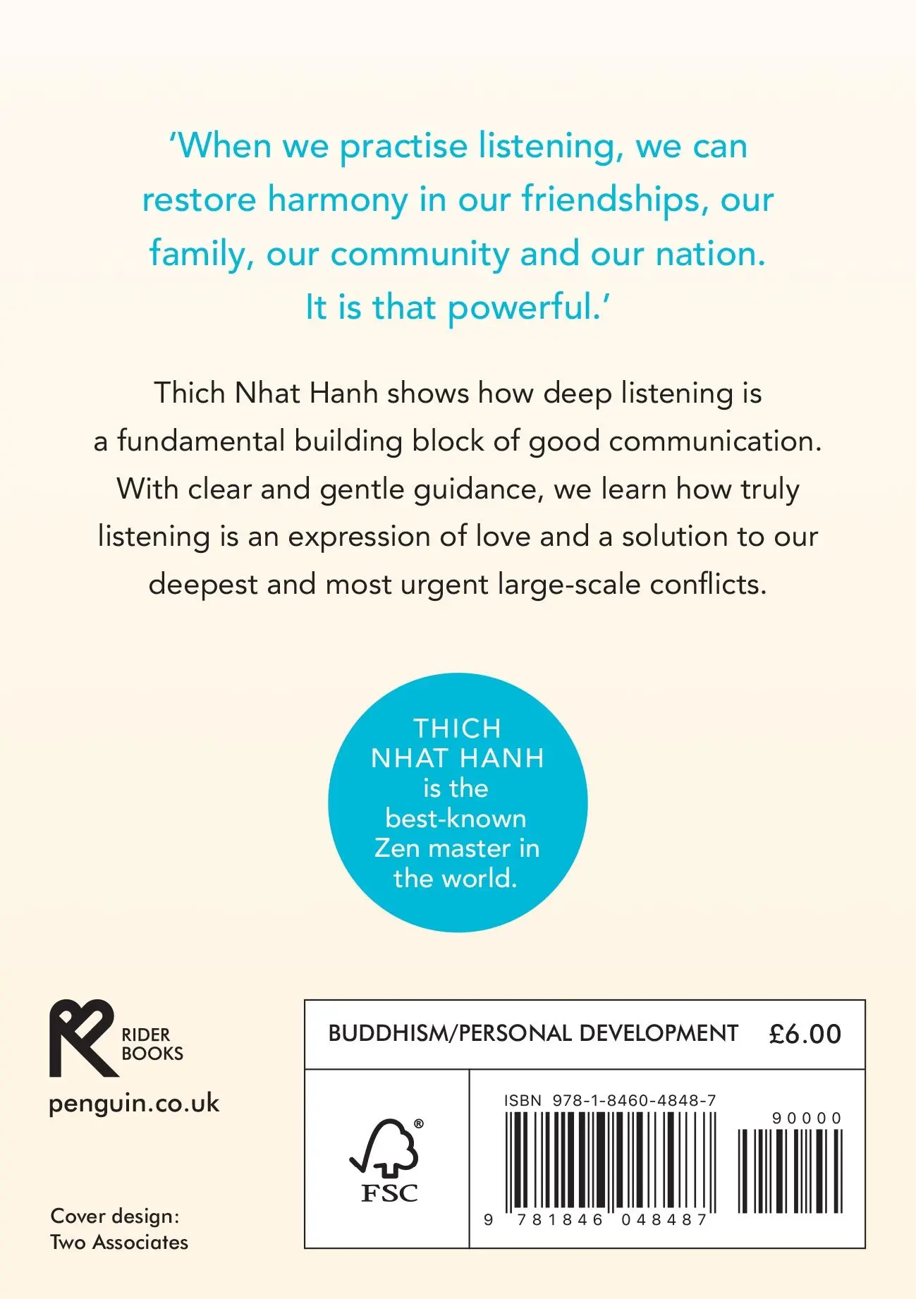 Rückseite: 9781846048487 | How to Listen | Thich Nhat Hanh | Taschenbuch | 128 S. | Englisch