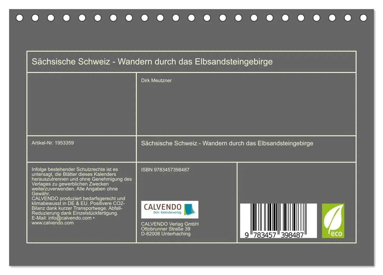 Bild: 9783457398487 | Sächsische Schweiz - Wandern durch das Elbsandsteingebirge...