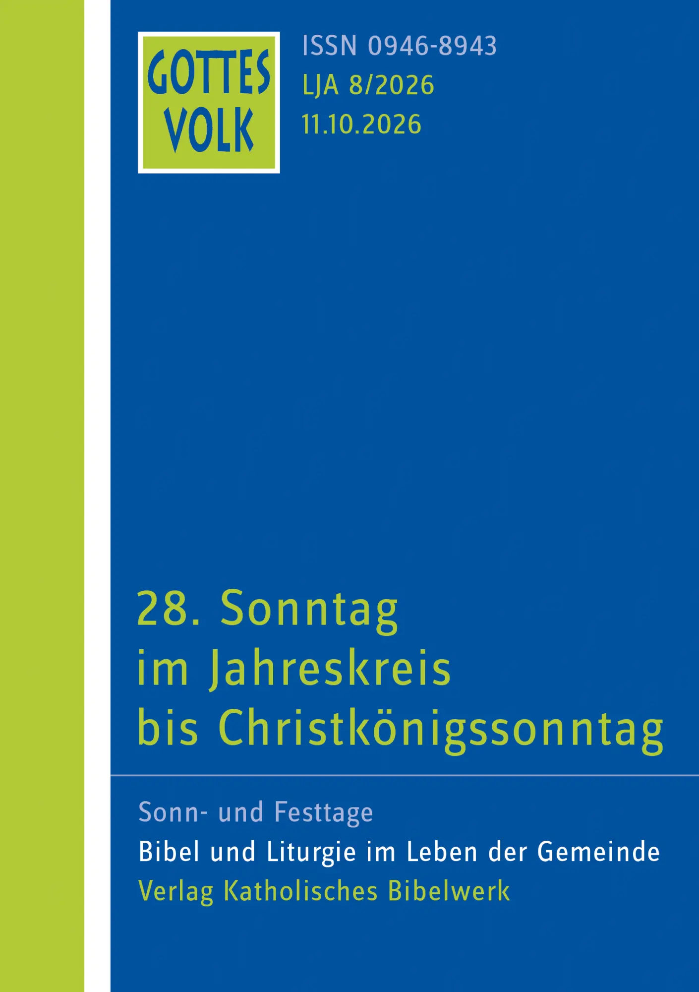 Cover: 9783460268487 | Gottes Volk LJ A8/2026 | Susanne Walter (u. a.) | Taschenbuch | 112 S.
