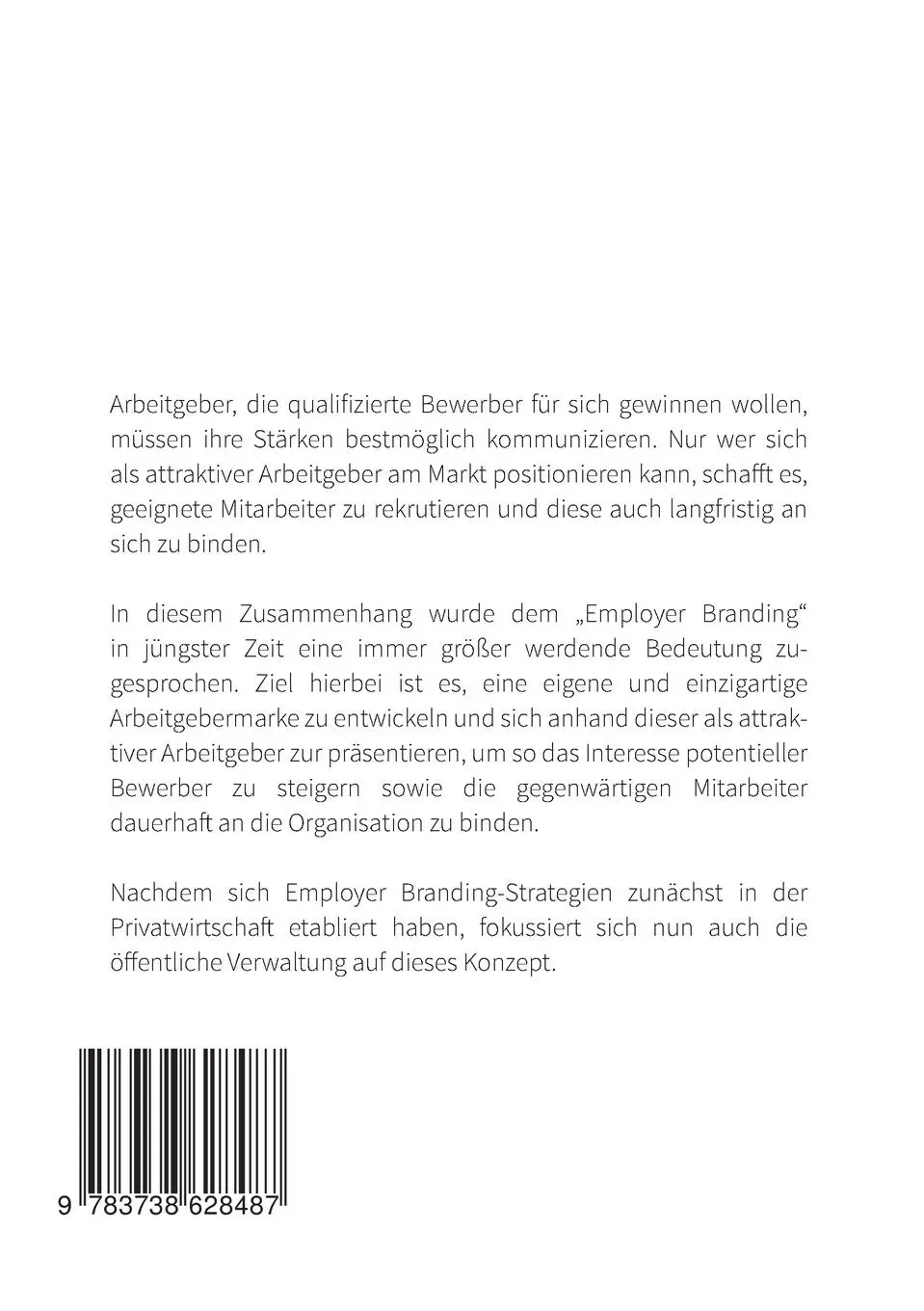 Rückseite: 9783738628487 | Arbeitgeberattraktivität | Sebastian Koch | Taschenbuch | Paperback