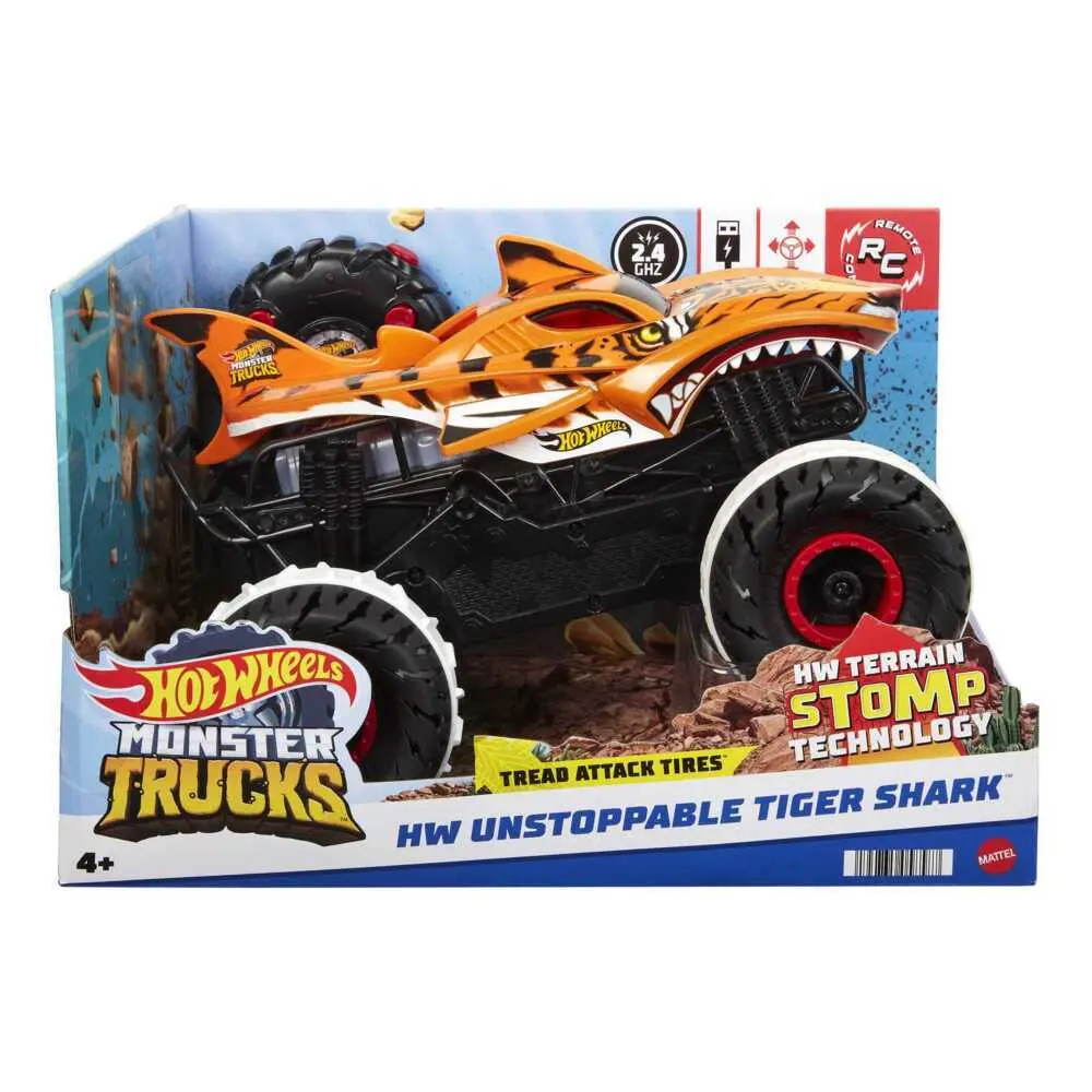 Cover: 194735058587 | Hot Wheels R/C MT Tiger Shark 1:15 | Offene Verpackung | HGV87 | 2023