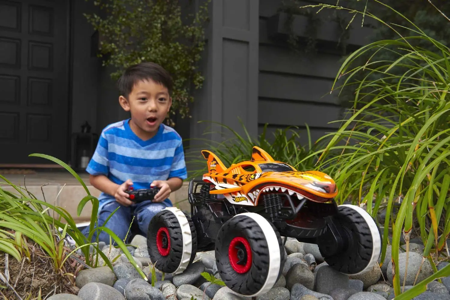 Bild: 194735058587 | Hot Wheels R/C MT Tiger Shark 1:15 | Offene Verpackung | HGV87 | 2023