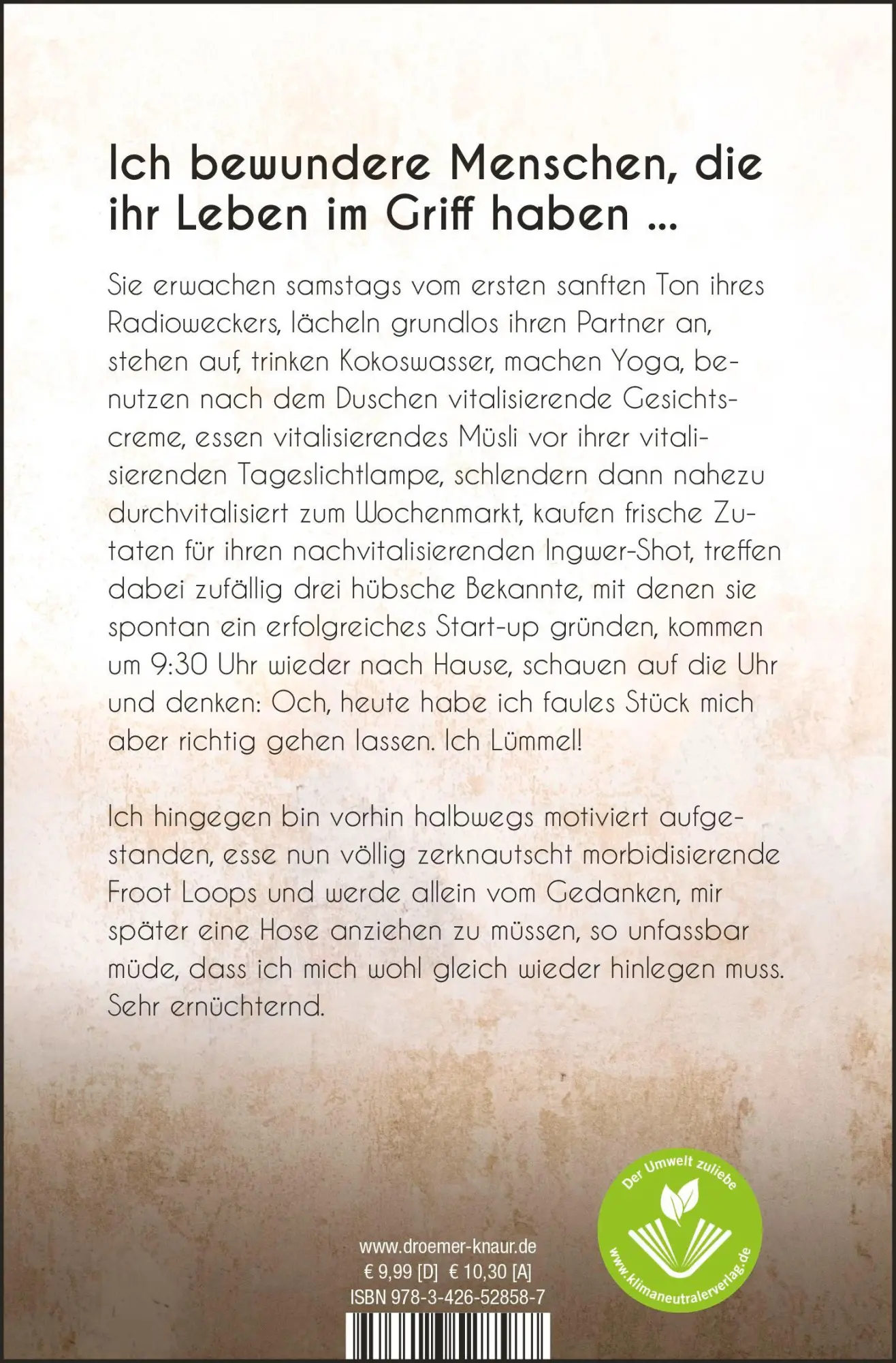 Rückseite: 9783426528587 | Im Regenbogen der guten Laune bin ich das Beige | Patrick Salmen
