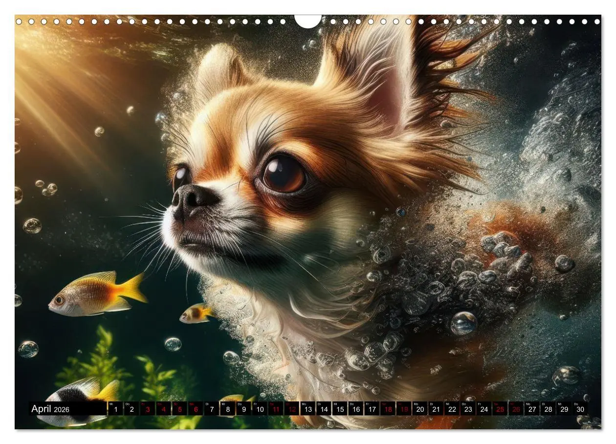 Bild: 9783457388587 | Badespaß - Hunde unter Wasser (Wandkalender 2026 DIN A3 quer),...