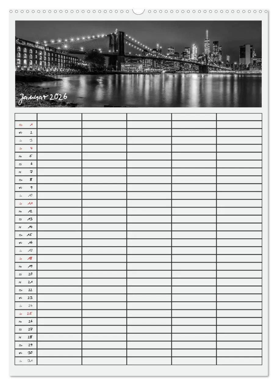 Bild: 9783516478587 | NEW YORK CITY Teamplaner (hochwertiger Premium Wandkalender 2026...