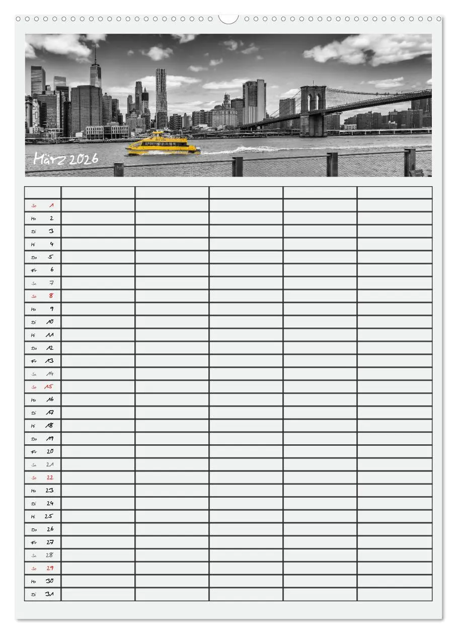 Bild: 9783516478587 | NEW YORK CITY Teamplaner (hochwertiger Premium Wandkalender 2026...