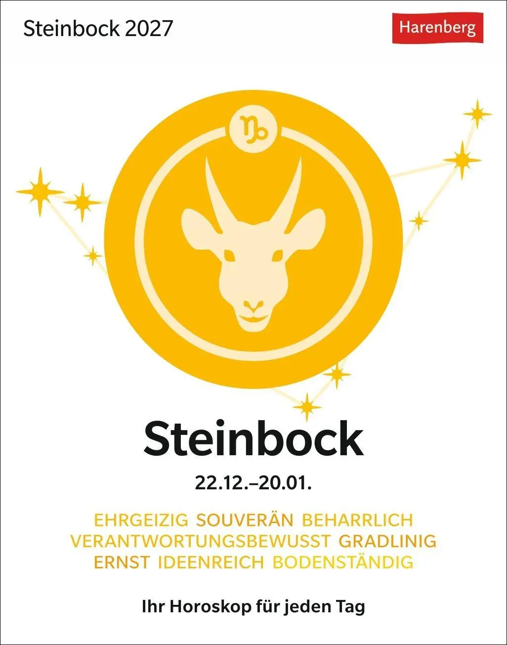 Cover: 9783840038587 | Steinbock Sternzeichenkalender 2027 - Tagesabreißkalender - Ihr...