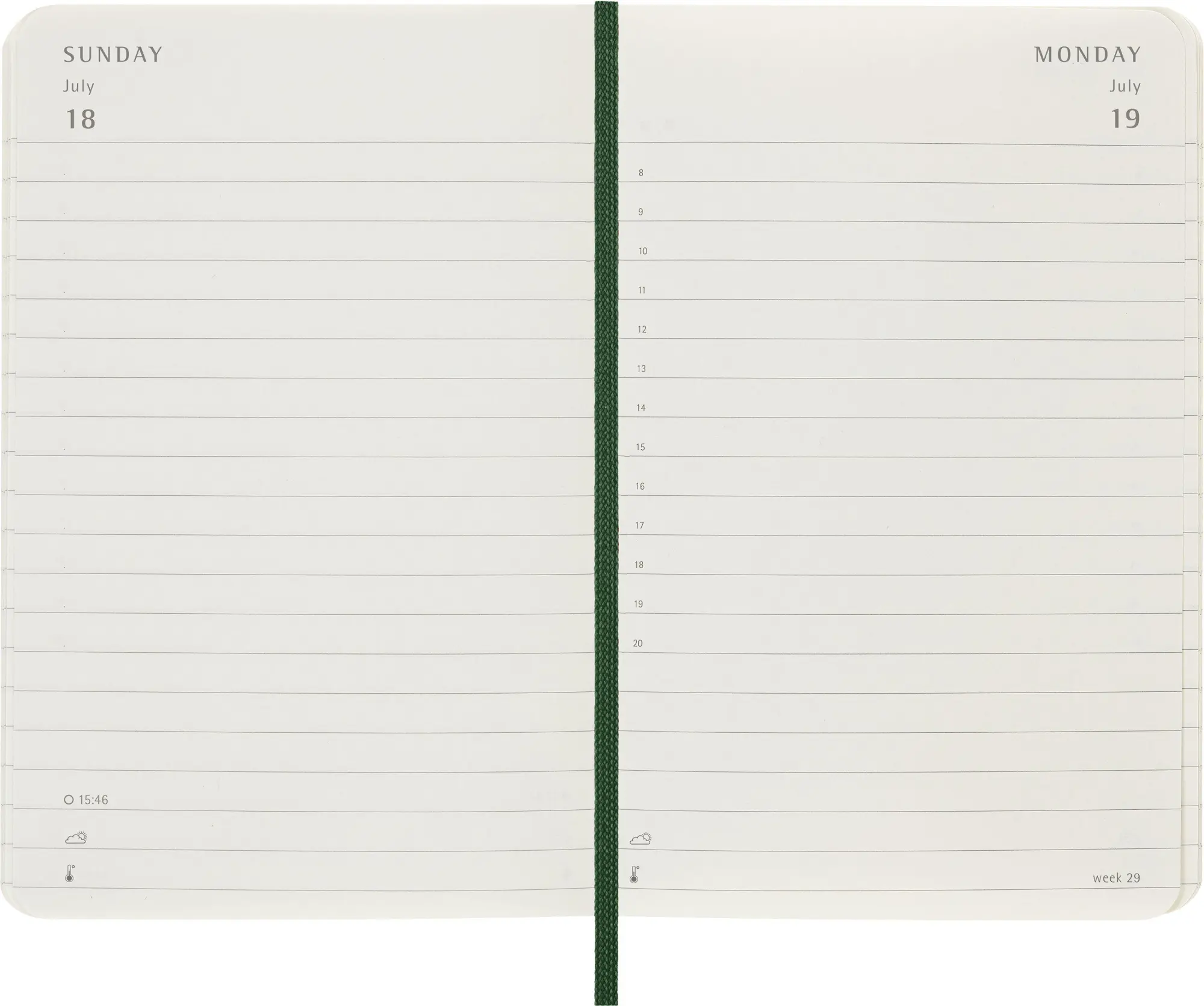 Bild: 8056999278687 | Moleskine 12 Monate Tageskalender 2027, Pocket/A6, 1 Tag = 1 Seite,...