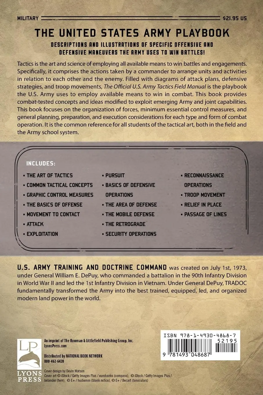 Rückseite: 9781493048687 | The Official U.S. Army Tactics Field Manual | Department Of The Army
