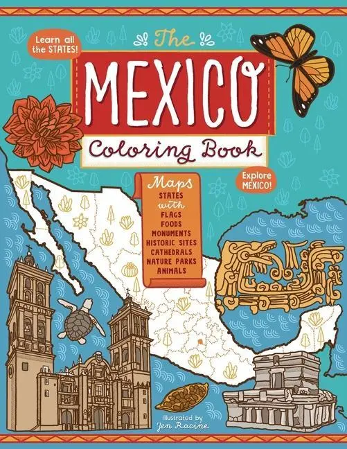 Cover: 9781951728687 | The Mexico Coloring Book | Jen Racine | Taschenbuch | Englisch | 2021