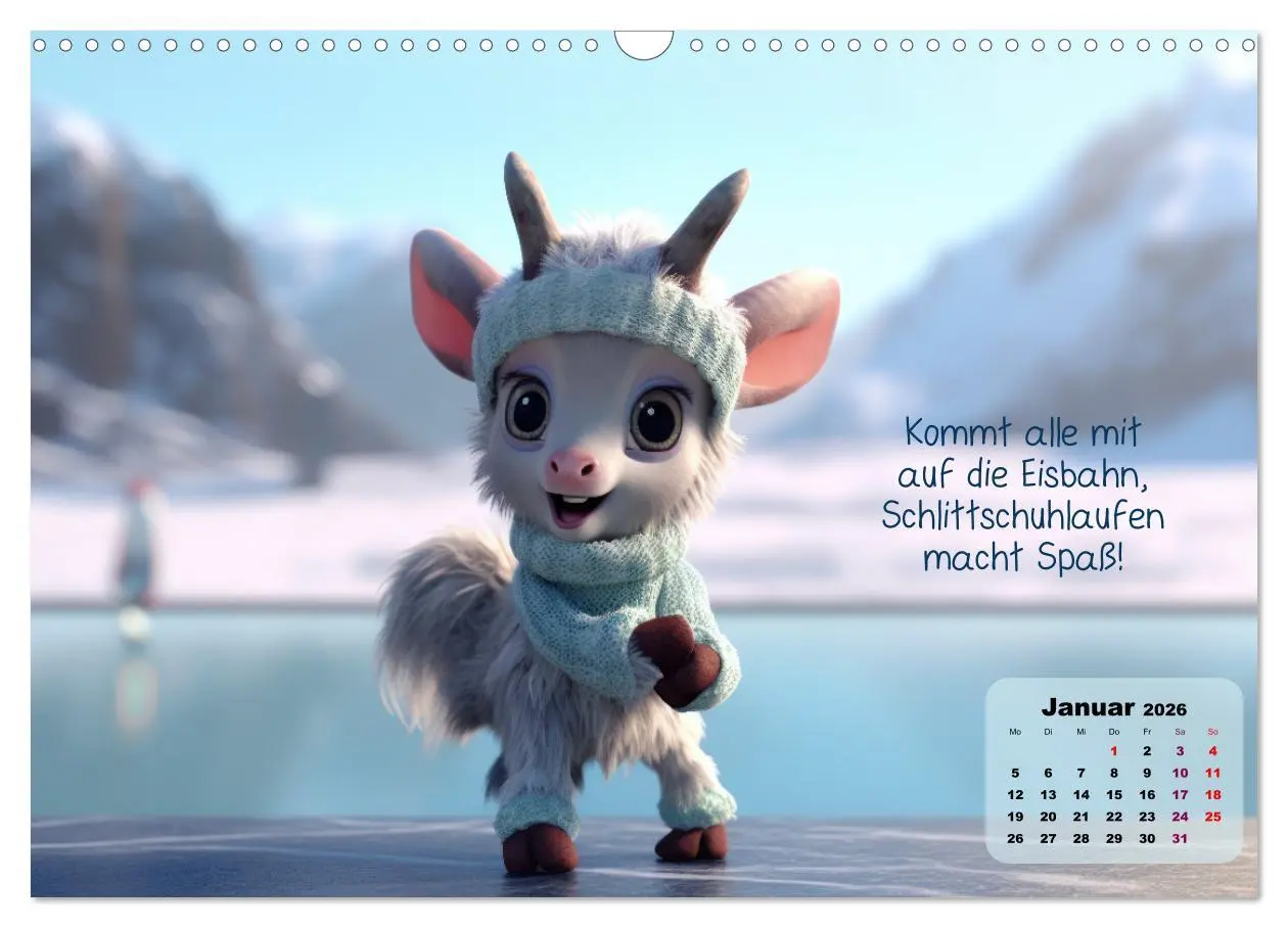 Bild: 9783457518687 | Ziegenkinder haben das ganze Jahr Spaß (Wandkalender 2026 DIN A3...
