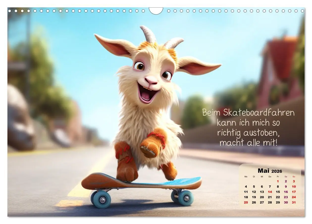 Bild: 9783457518687 | Ziegenkinder haben das ganze Jahr Spaß (Wandkalender 2026 DIN A3...
