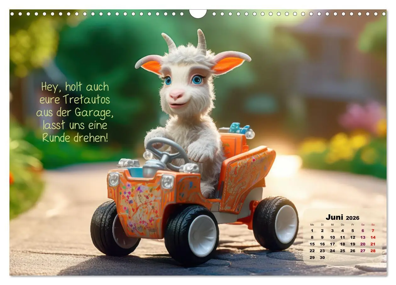 Bild: 9783457518687 | Ziegenkinder haben das ganze Jahr Spaß (Wandkalender 2026 DIN A3...