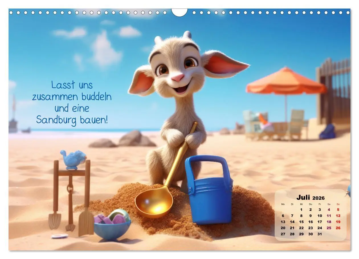 Bild: 9783457518687 | Ziegenkinder haben das ganze Jahr Spaß (Wandkalender 2026 DIN A3...