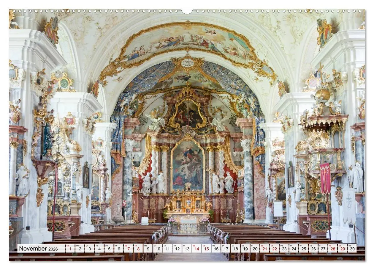Bild: 9783457688687 | Bayerns Kirchen (hochwertiger Premium Wandkalender 2026 DIN A2...