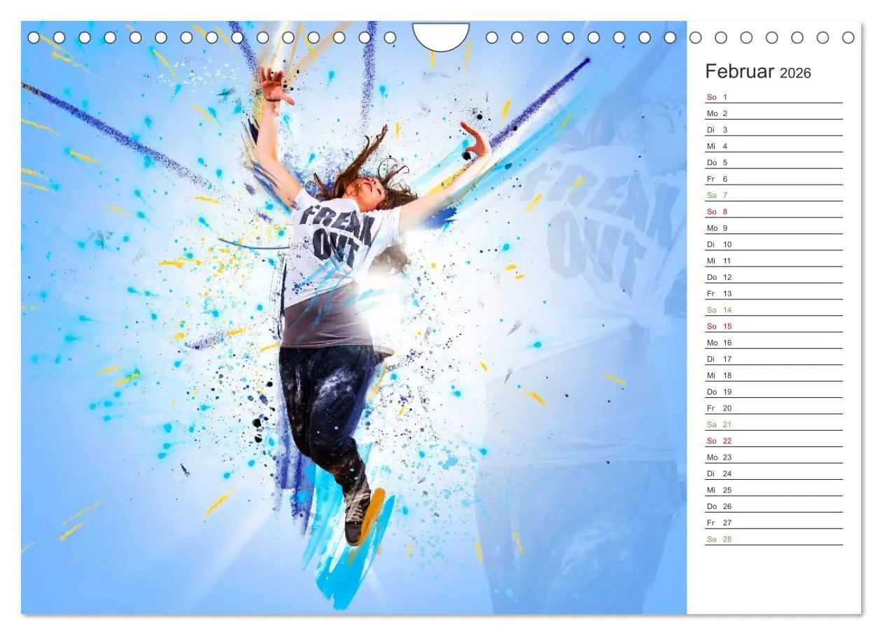 Bild: 9783457998687 | HipHopDance (Wandkalender 2026 DIN A4 quer), CALVENDO Monatskalender