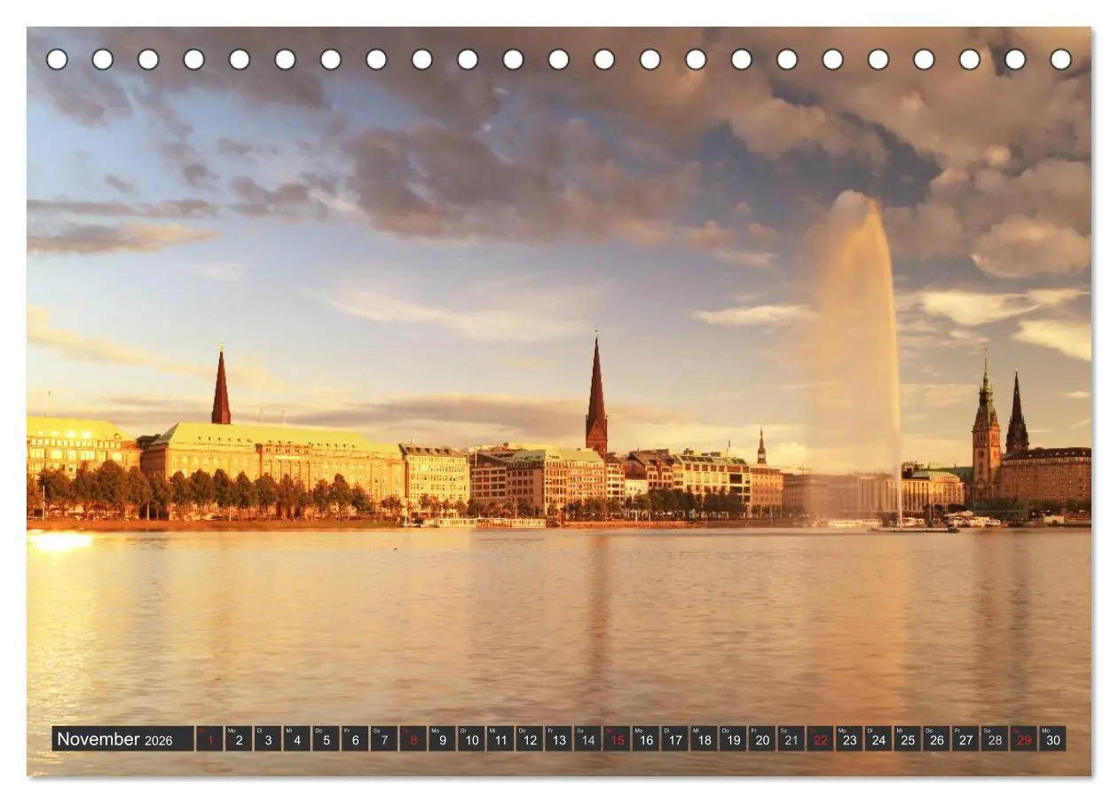 Bild: 9783516228687 | Stadt Hamburg (Tischkalender 2026 DIN A5 quer), CALVENDO...