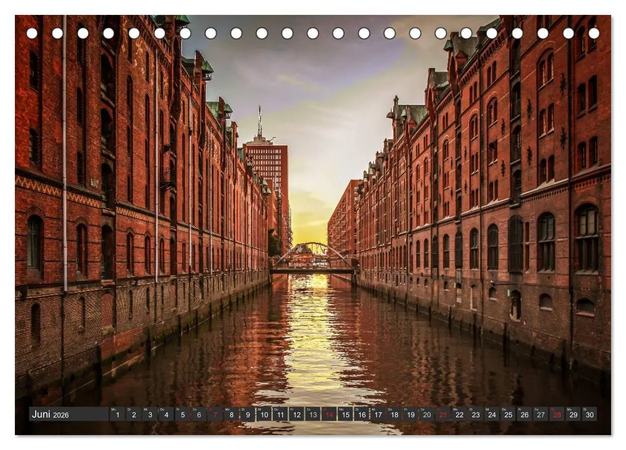 Bild: 9783516228687 | Stadt Hamburg (Tischkalender 2026 DIN A5 quer), CALVENDO...