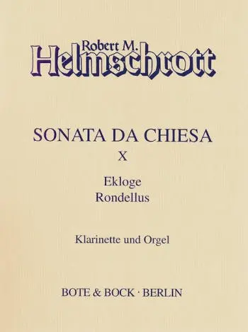Cover: 9790202518687 | Sonata da chiesa X | Ekloge - Rondellus | Robert M. Helmschrott | Buch