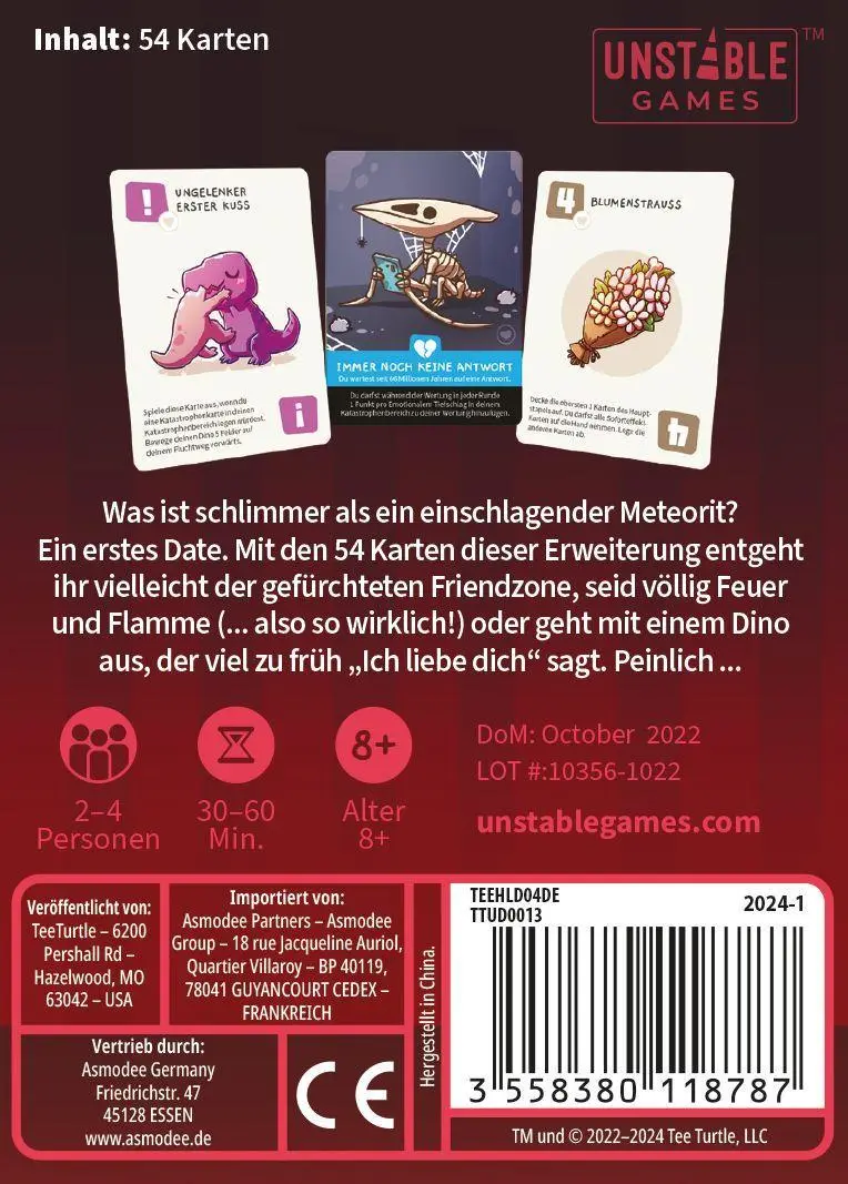 Bild: 3558380118787 | Happy Little Dinosaurs - Desaströse Dates | Ramy Badie | Spiel | 2024