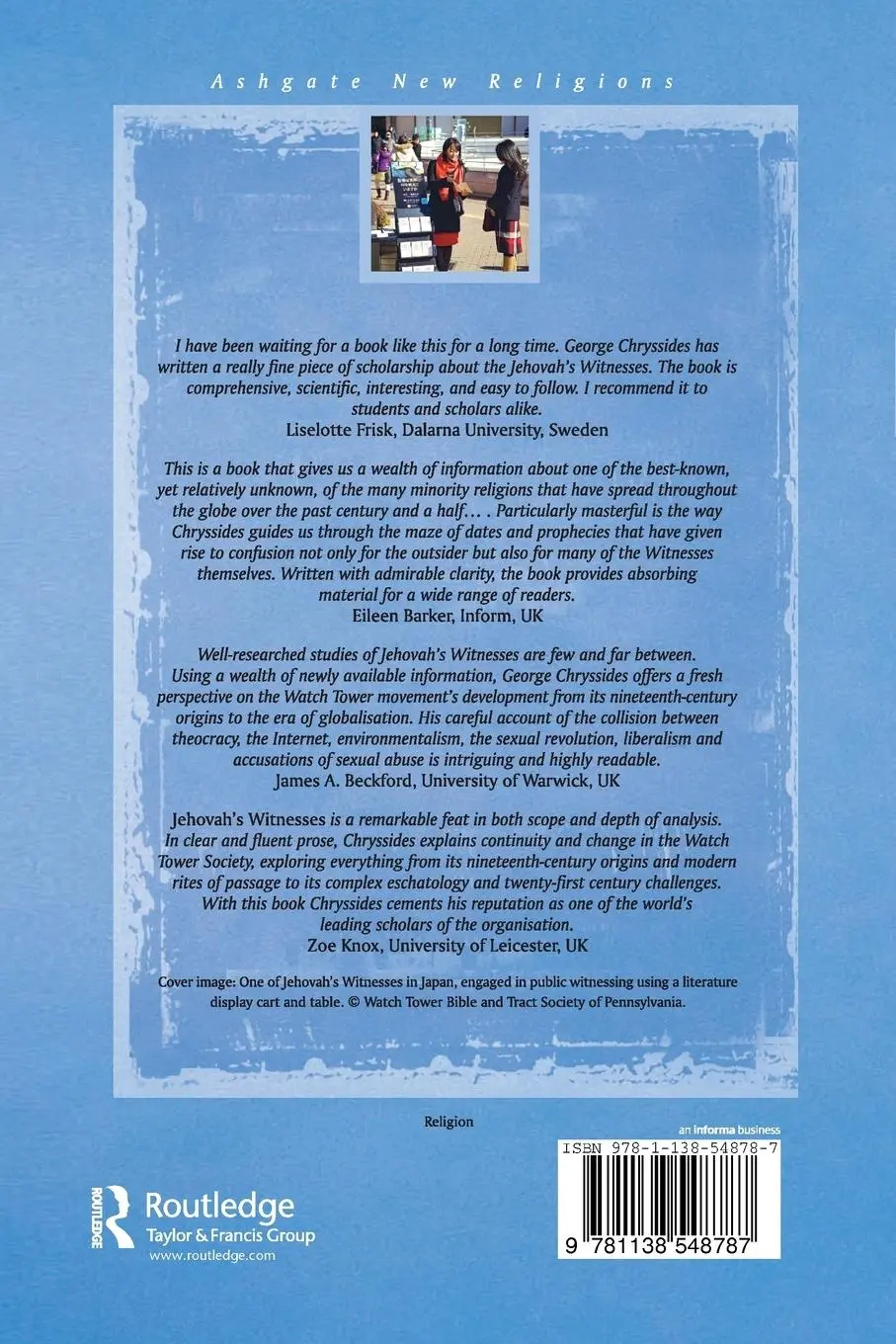 Rückseite: 9781138548787 | Jehovah's Witnesses | Continuity and Change | George D. Chryssides